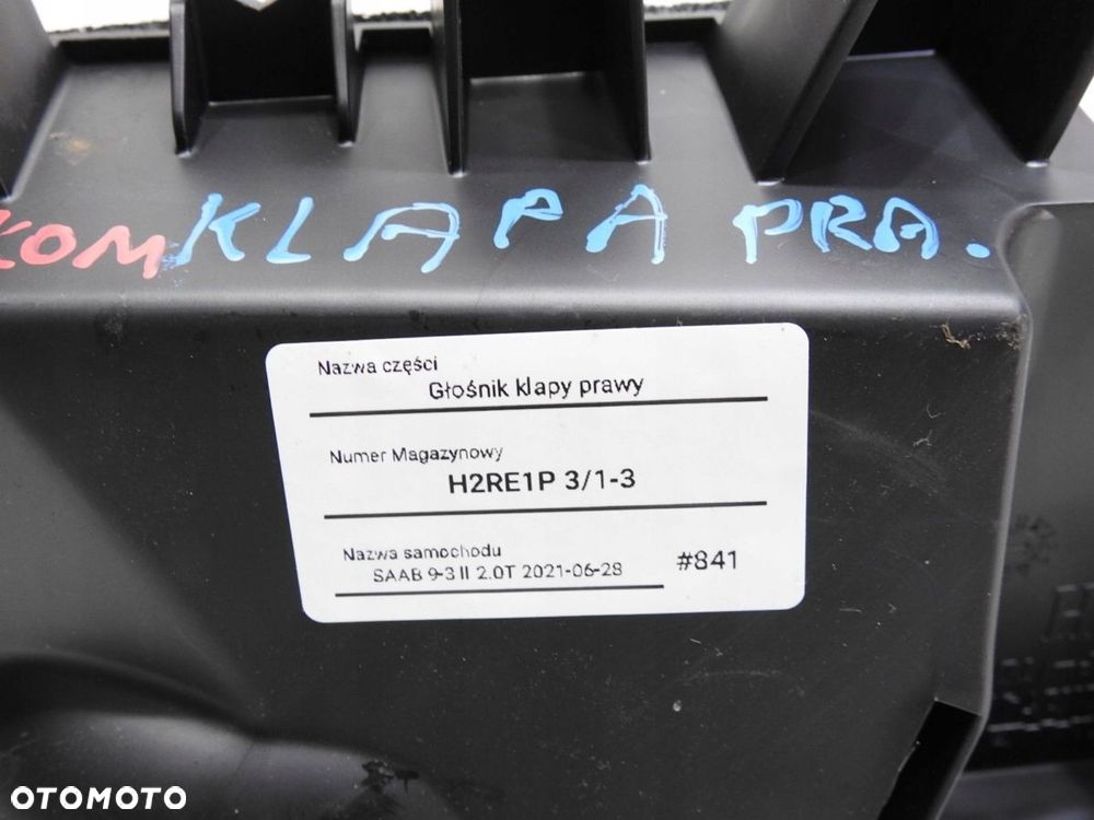 GŁOŚNIK PRAWY TYŁ SAAB 9-3 II KOMBI - 5