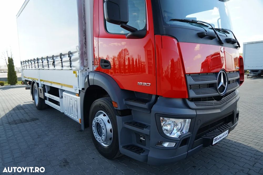Mercedes-Benz ANTOS 1830 / CORTINĂ - 6,5 M / 4x2 / SOLO / DHOLLANDIA LIFT 2000 KG / EURO 6 - 8