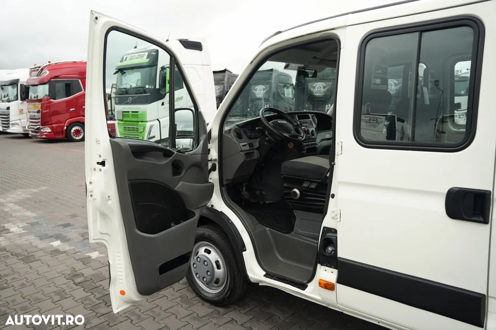 Iveco DAILY 35-130 / BASCULANTĂ CU BENĂ DIN OȚEL (DESCĂRCARE SPATE) / CABINĂ DUBLĂ - 7 LOCURI / ROȚI SPATE DUBLE / MANUALĂ / IMPORT / - 22