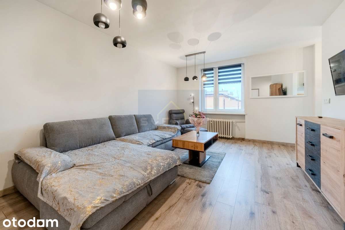 M-3 salon z aneksem i sypialnia z garderobą