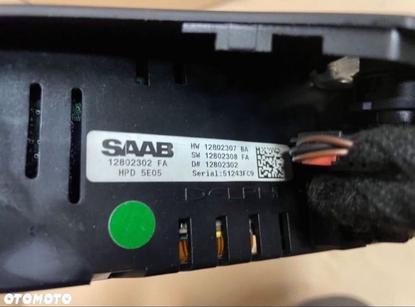 12802302 wyświetlacz ekran Saab 9-3 II 2 2003-2011 - 4