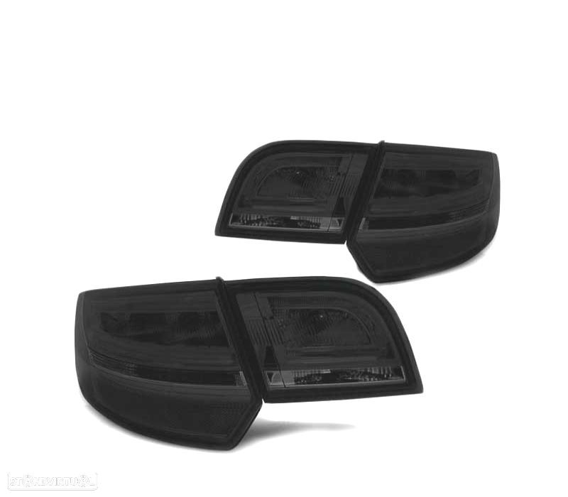 FAROLINS TRASEIROS LED BAR AUDI A3 8PA SPORTBACK 04-08 SMOKED FUMADO ESCURECIDO - 1