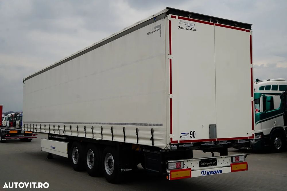 Krone CORTINĂ KRONE / 2024 / COȘ PENTRU PALEȚI / 2 AXE RIDICATIVE / PUȚIN FOLOSIT / - 5