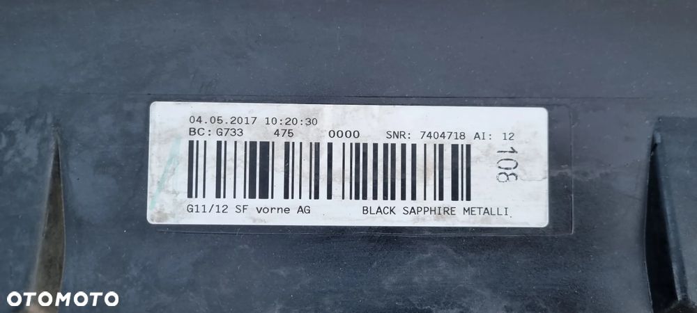 BMW 7 G11 G12 2015- Zderzak przód oryginał MB295 - 14