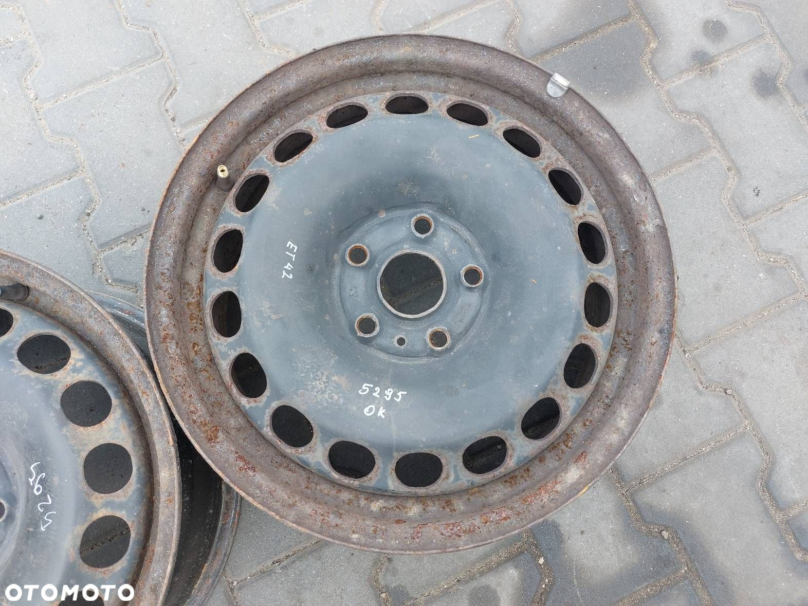 FELGI STALOWE 2 SZT 5X112 6.5JX16 ET42 FI57.1 VOLKSWAGEN  KBA 43930 - 3