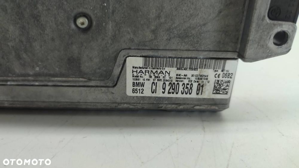 RADIO CZYTNIK PŁYT NAWIGACJI BMW F10 F11 9290358 - 2