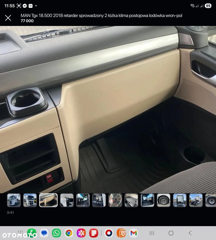 MAN Tgx 18.500 mały przebieg 2017 retarder sprowadzony 2 łóżka serwis lodówka wron-pol - 3