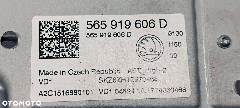 RADIO SKODA KAROQ 565919606D - 5