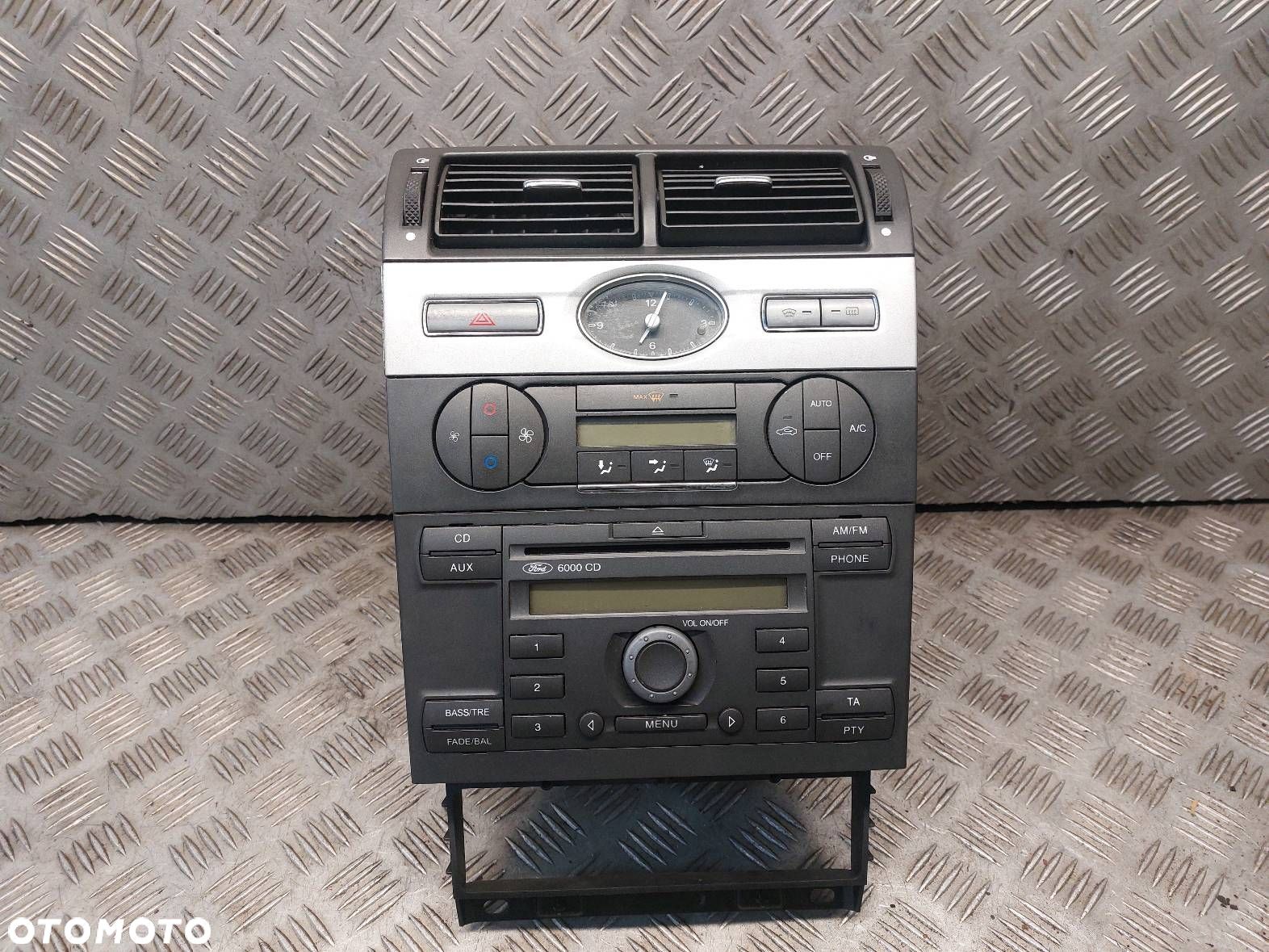 RADIO ODTWARZACZ PANEL NAWIEWU RAMKA FORD MONDEO MK3 LIFT 4S7118522ADW - 1