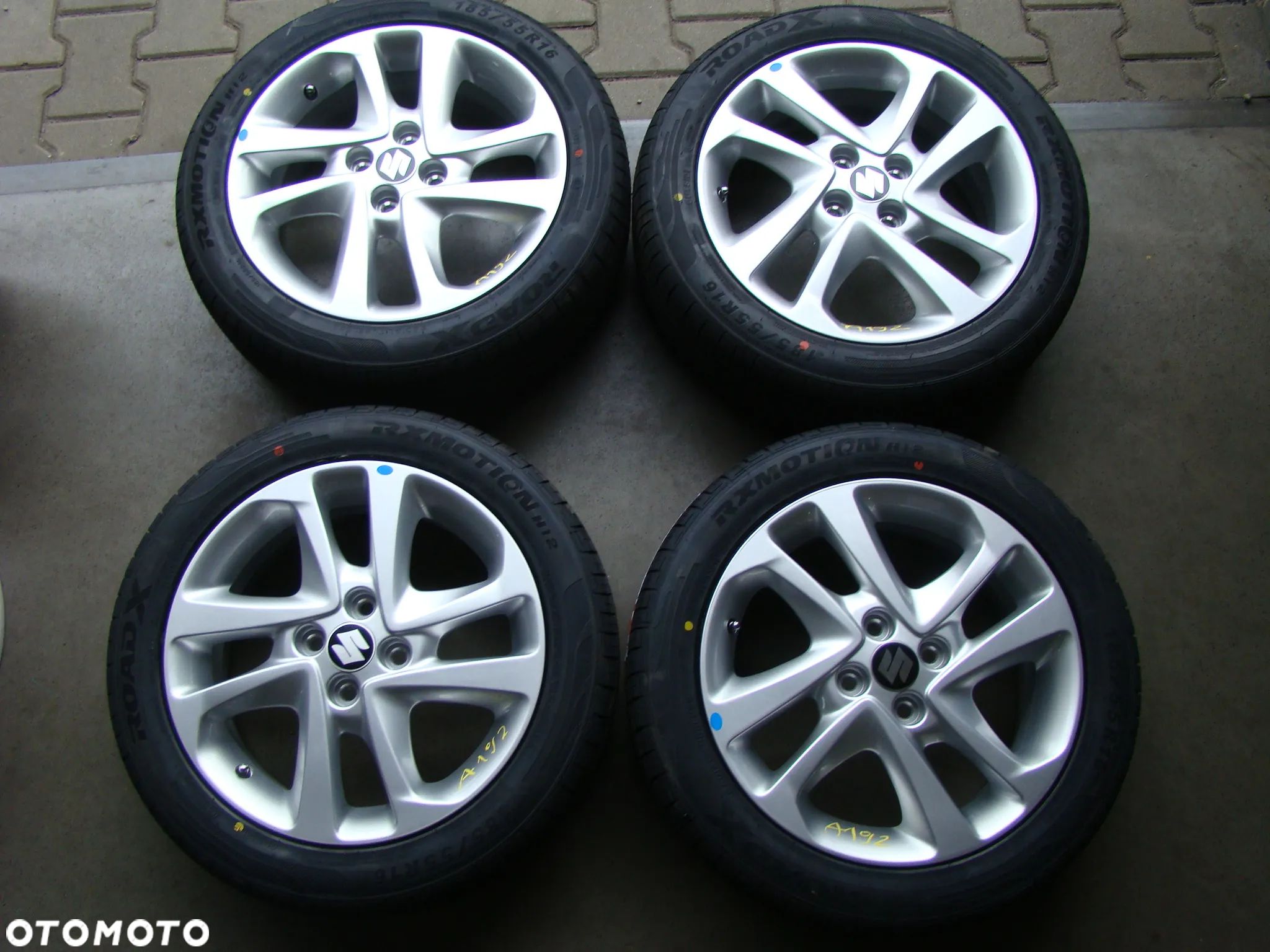 a192 4x100 Suzuki Swift Baleno 6jx16 opony lato niemontowane 185/55 - 1