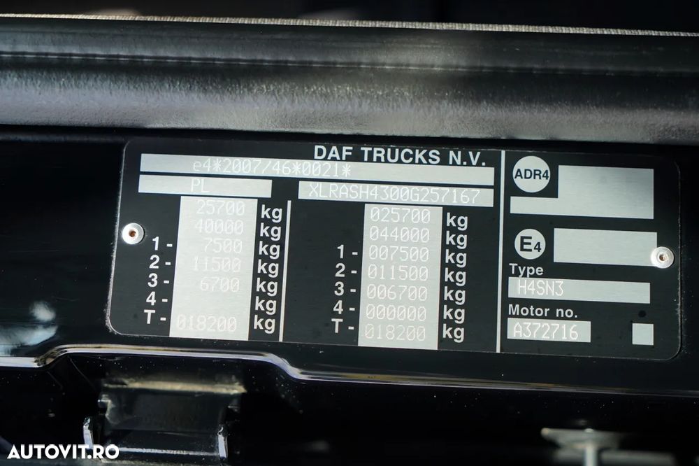 DAF XF 480 / TANDEM CARRIER KIT / 15,6 M / SSC / TRAVERSE / HYDRAULIC RANGE / RADIO CONTROL / WINCH / LIFTING AXLE / PARKING AIR CONDITIONING / WECON - 39