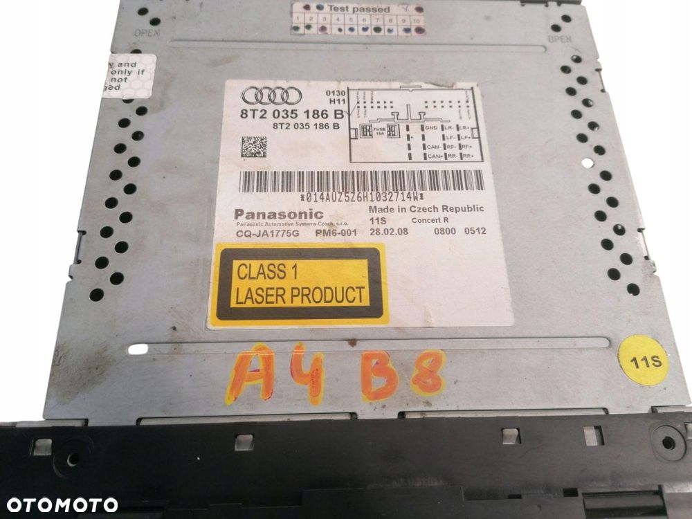 radio audi a4 b8 8t2035186b - 3