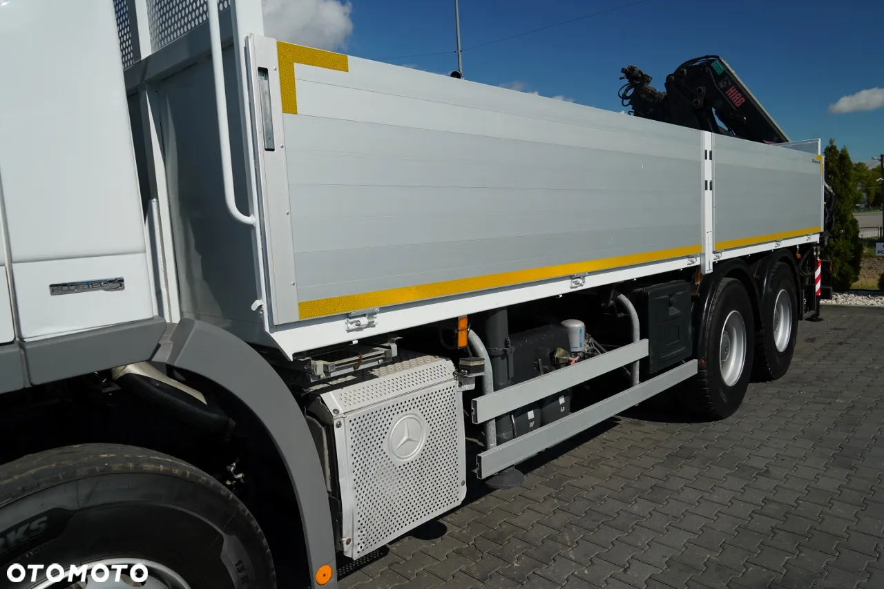 Mercedes-Benz ACTROS 2636 / 6x4 / SKRZYNIOWY 6,5 M + HDS HIAB / MOCNA PODŁOGA / STEROWANIE RADIOWE / ROTATOR / SPROWADZONY - 14