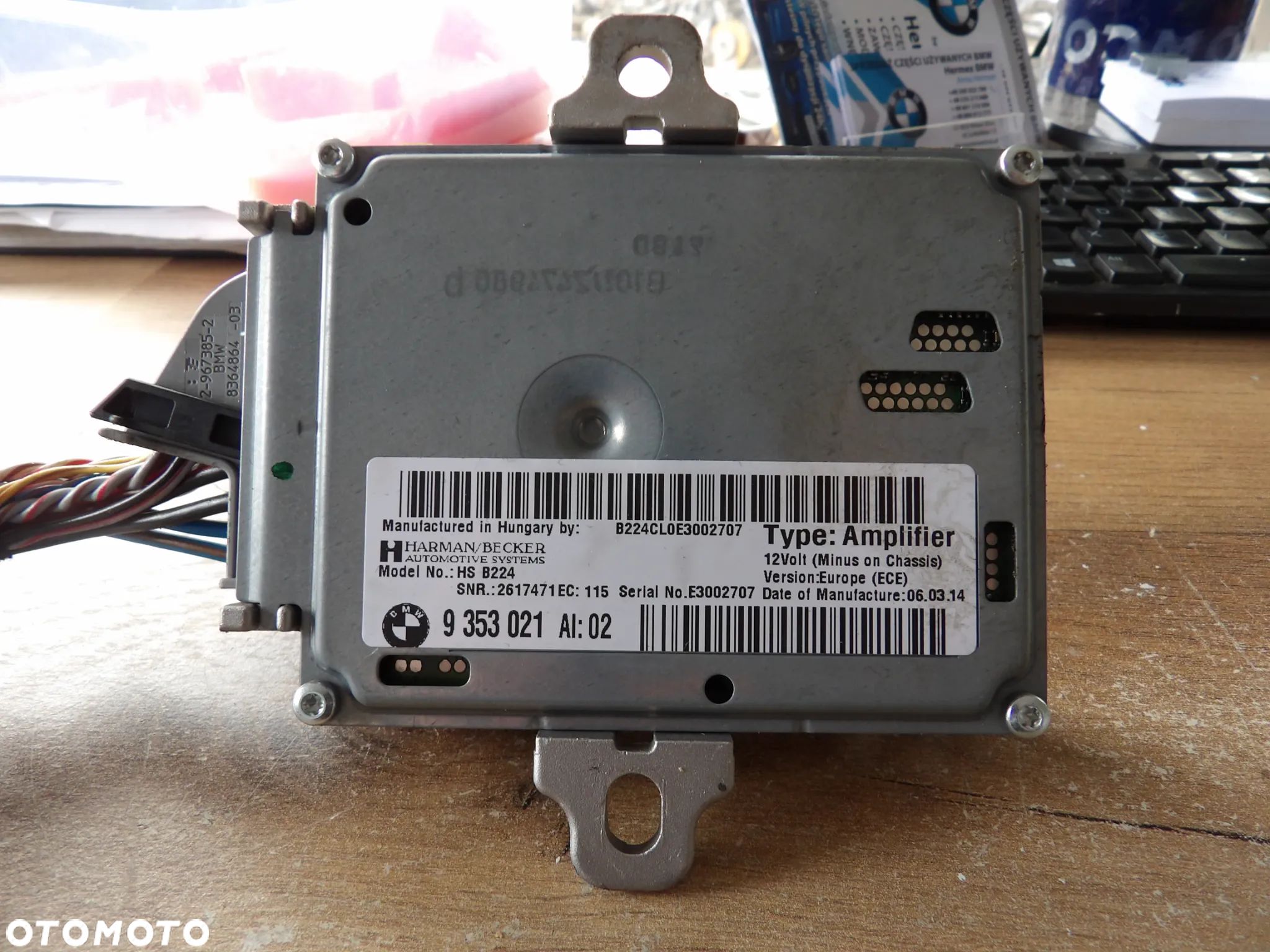 BMW - F32 - WZMACNIACZ DŻWIĘKU ACTIVE SOUND - 9353021 - 1