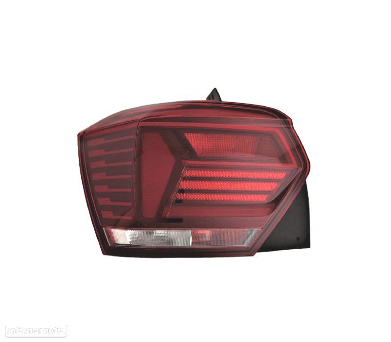 FAROLIN ESQ VOLKSWAGEN VW POLO 17-21 BRANCO VERMELHO - 1