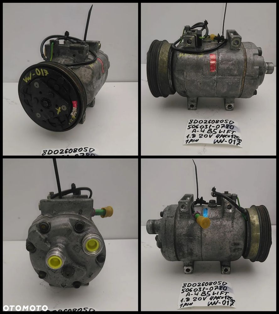 VW NR01-NR50 KOMPRESOR KLIMATYZACJI AUDI SEAT SKODA SPRĘŻARKA  AUKCJA (1) - 7