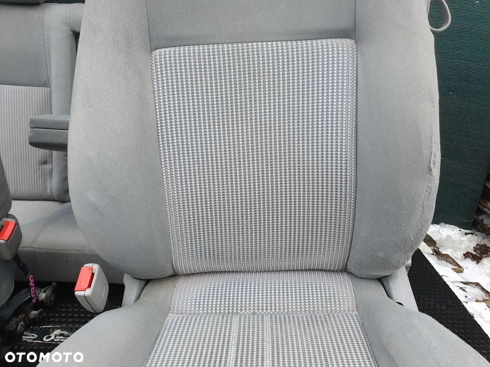 Fotele Fotel Kanapa Welur Jasne Siwe Podlokietnik VW Golf IV 4 3 drzwi komplet - 6