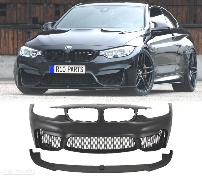 PÁRA-CHOQUES DIANTEIRO BMW F32 F33 F36 13-18 LOOK M4 + SPOILER LIP - 1