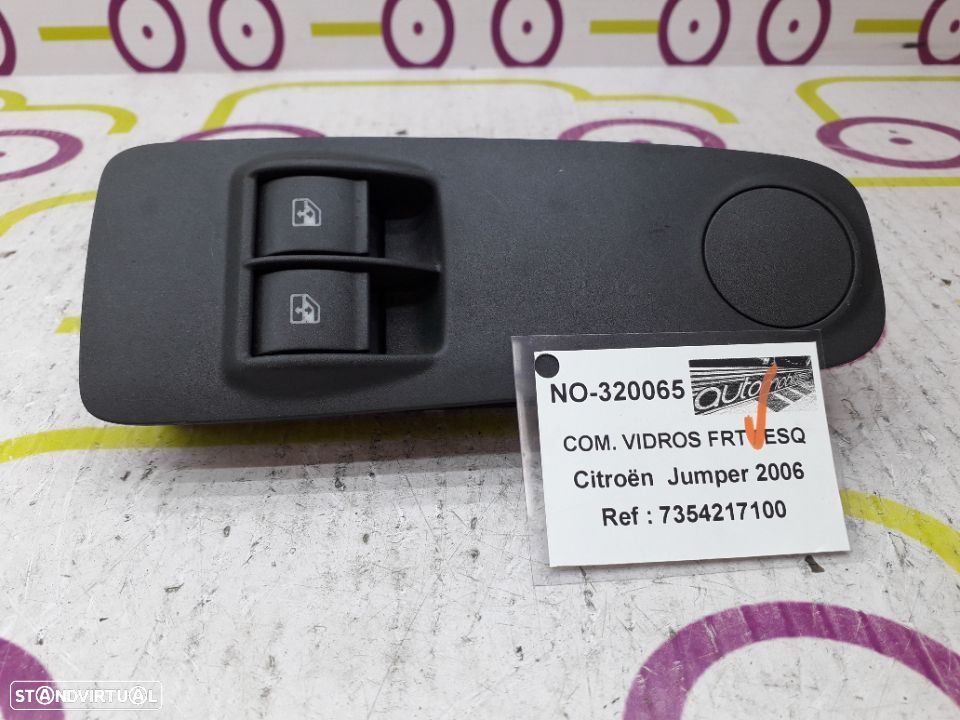 Comando de Vidros Frt / Esq Citroën Jumper de 2006 - Ref : 7354217100 - NO320065 - 1