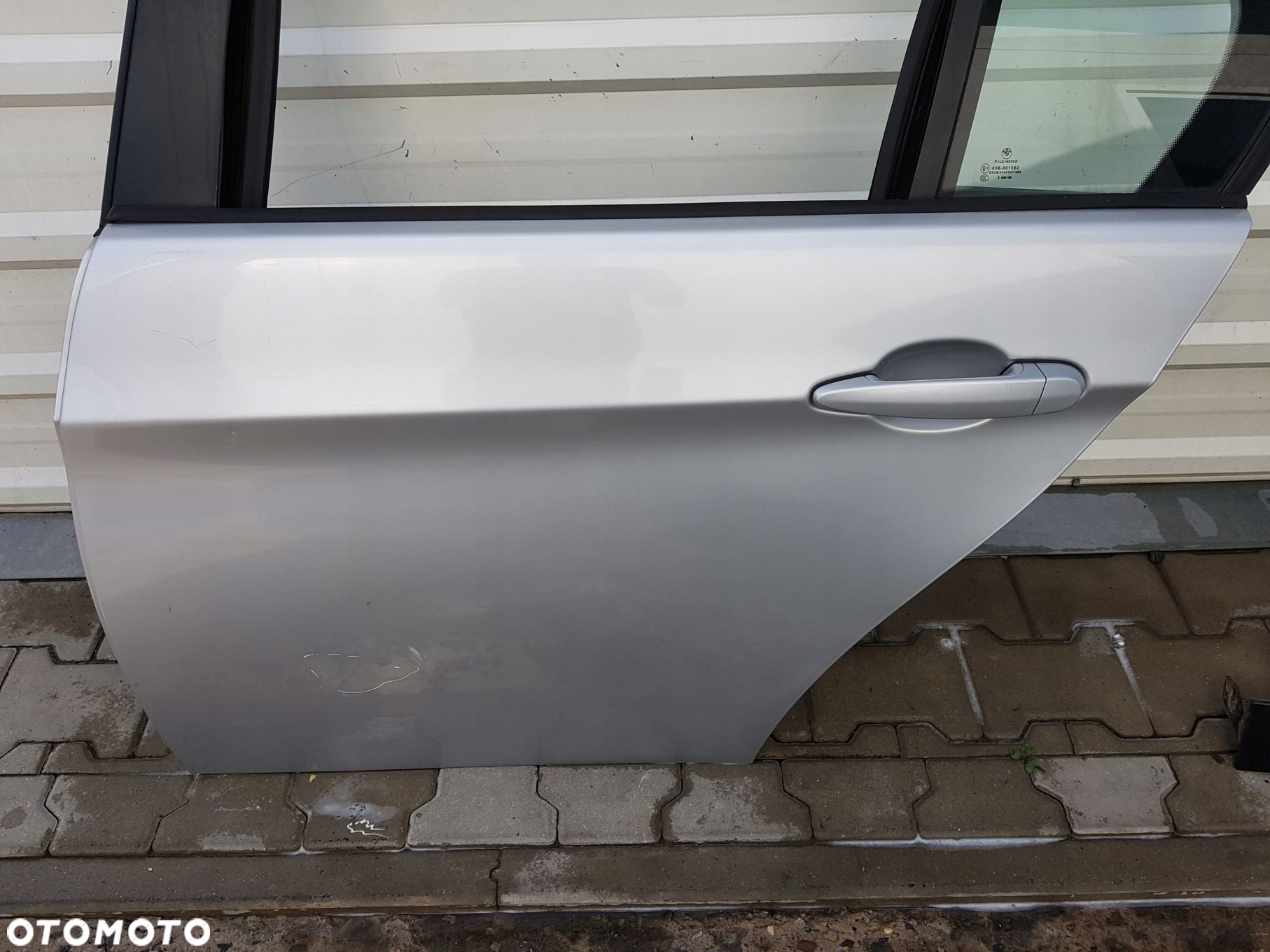 BMW 3 E90 DRZWI LEWE TYŁ TYLNE TITANSILBER 354 - 2