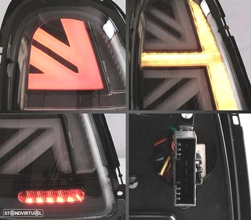 FAROLINS LED MINI COOPER R56 R57 07-13 VERMELHO - 2