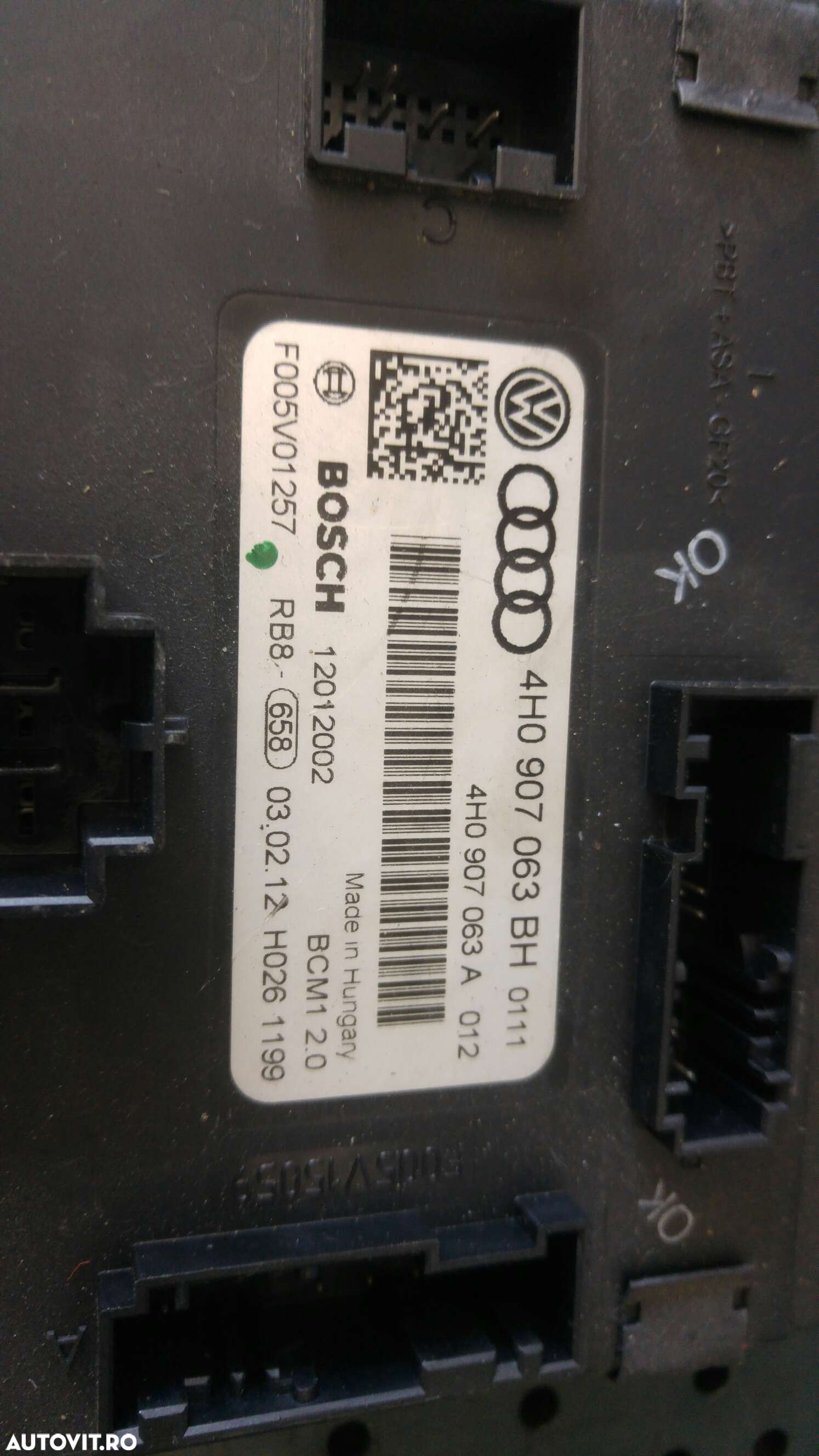 Modul calculator confort audi a6 c7 4g 4h0907063bh 4h0907063a - 2