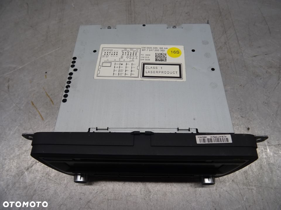 VW GOLF PLUS LIFT 09-14 2.0TDI RADIO CD 5M0035186AA - 3