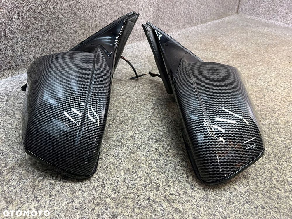 Lusterko prawe lewe nakladka CARBON 3 PIN KOMPLET BMW F11 F10 SKLADANE - 2
