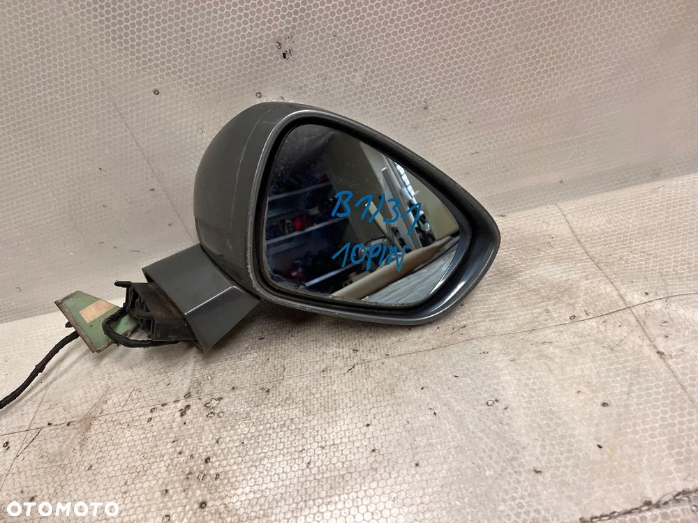 LUSTERKO PRZOD PRZEDNIE ELEKTRYCZNE PRAWE CITROEN C5 III X7 KTH SZARY PODSWIETLANE 10PIN - 4