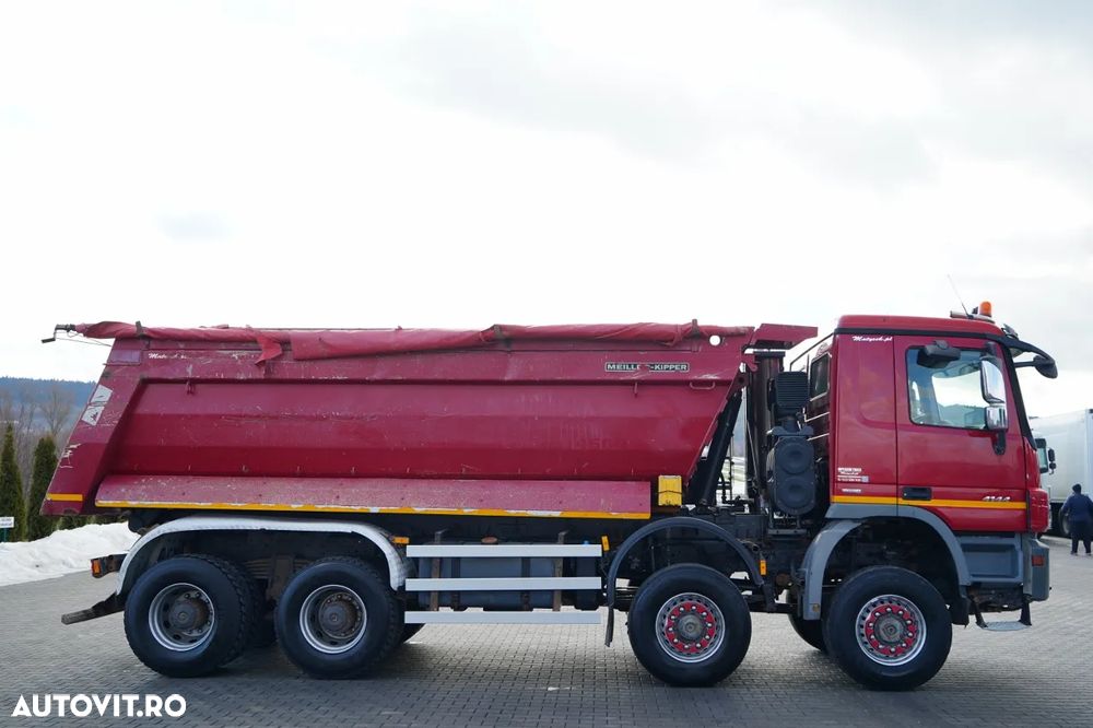 Mercedes-Benz ACTROS 4144 / 8x8 / BASCULATOR SPATE / MEILLER KIPPER / EURO 5 - 10