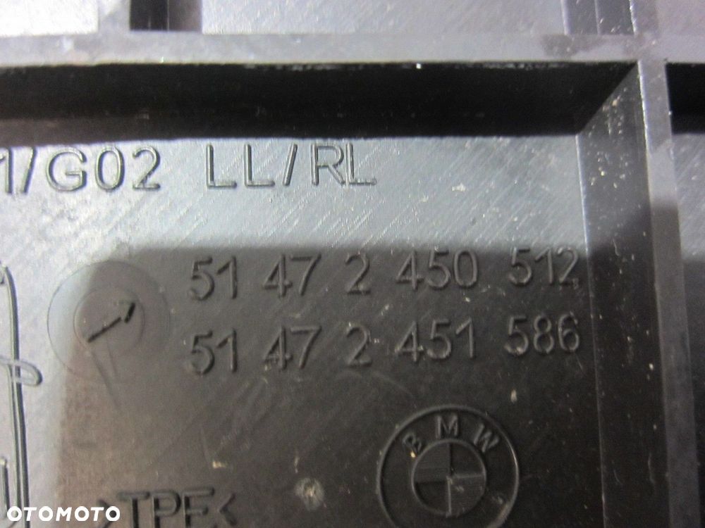 BMW X3 G01 DYWANIKI PODŁOGOWE GUMOWE CZARNE 51472450511 51472451585 - 15