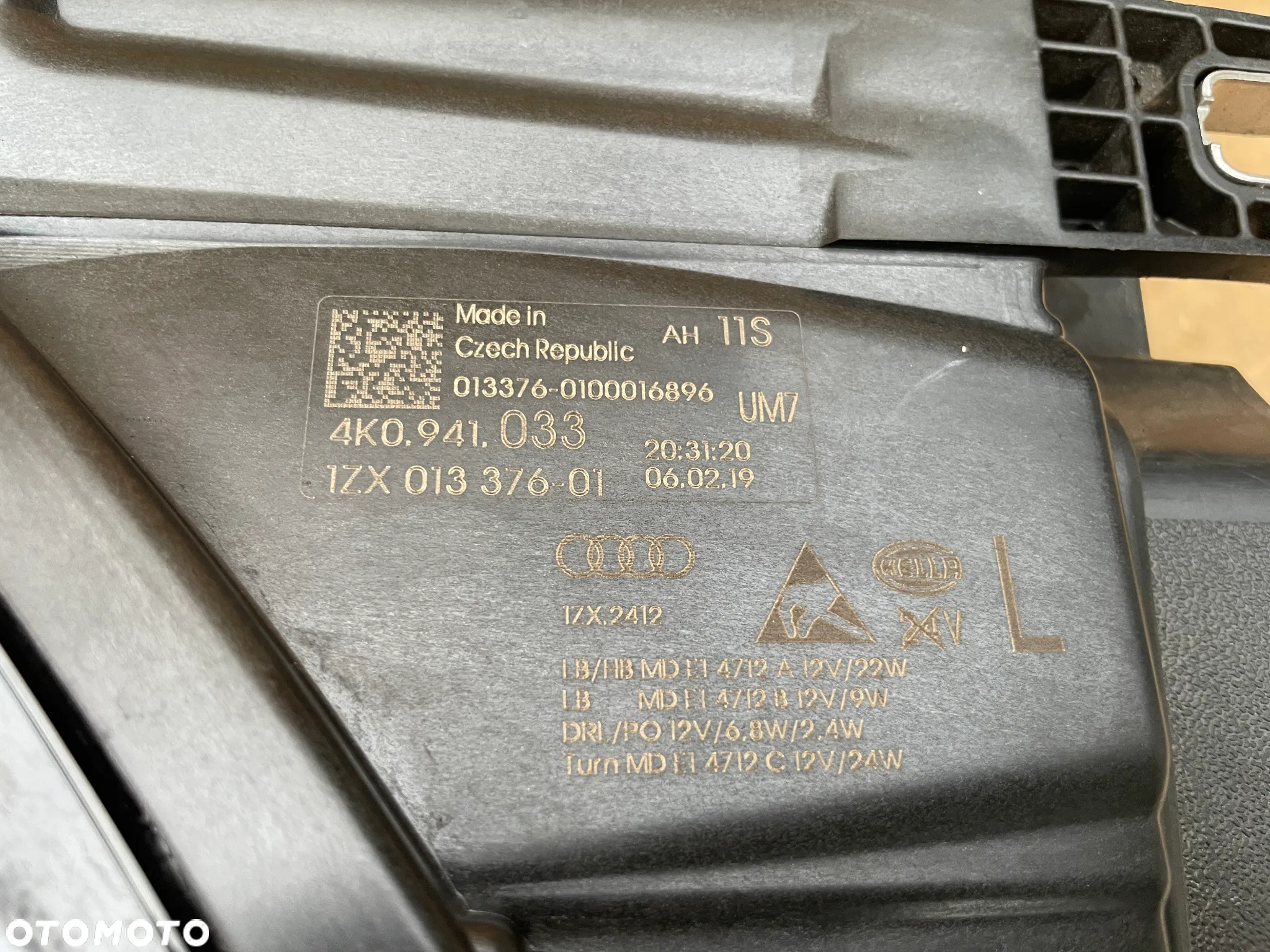 AUDI A6 C8 4K 4K0 ORYGINALNA LAMPA PRZEDNIA LEWA FULL LED MODUŁ EUROPA 4K0941033 - 7