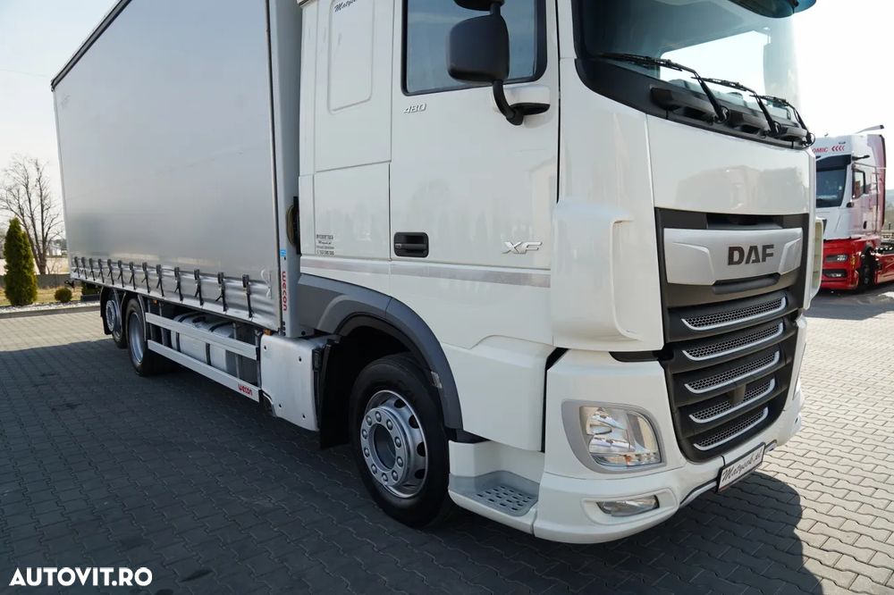 DAF XF 480 / SOLO  7,7 m/ CORTINĂ / 6X2 / PUNTE RIDICATĂ / - 9