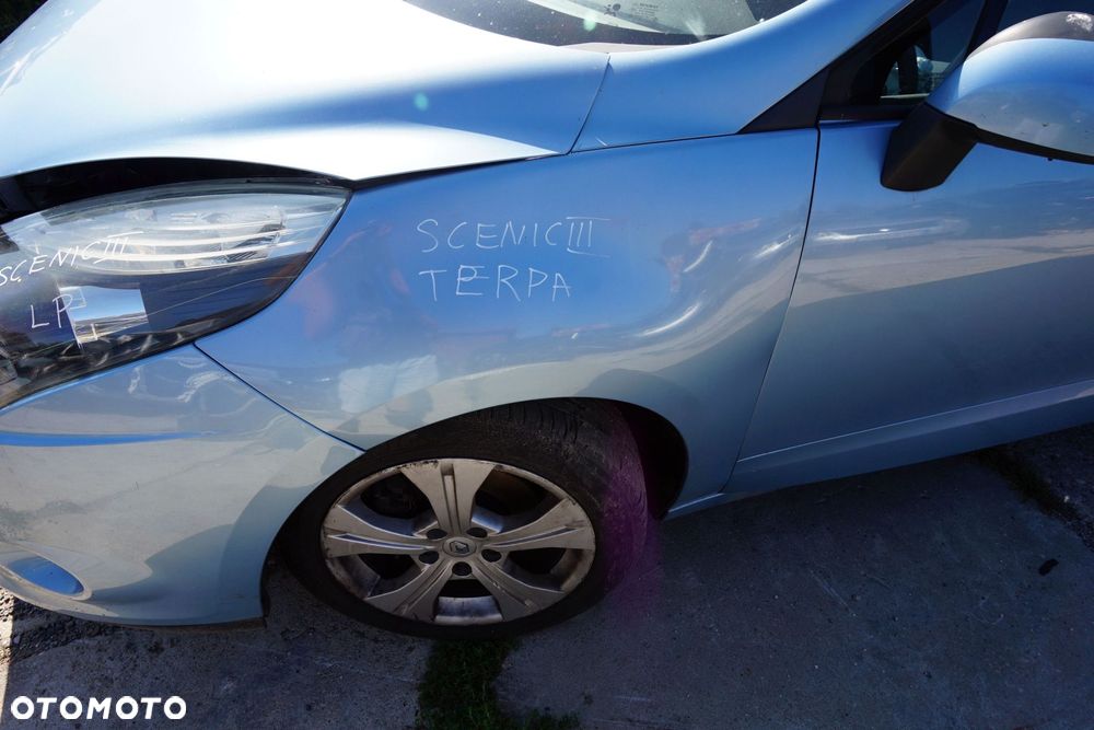 BŁOTNIK PRZEDNI LEWY SCENIC III PH1 TERPA 631017581R NIEBIESKI RENAULT 2009-2013 - 1
