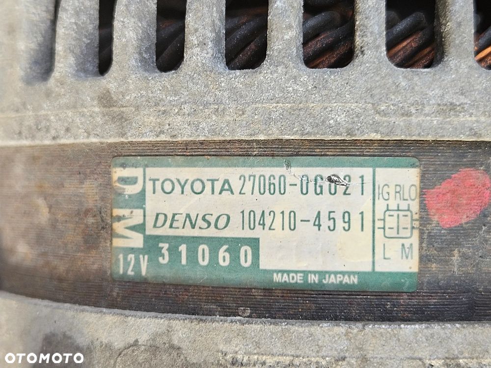 Toyota Avensis T27 Auris  2.0 2.2 D4D alternator 27060-0G021 0R011 - 4