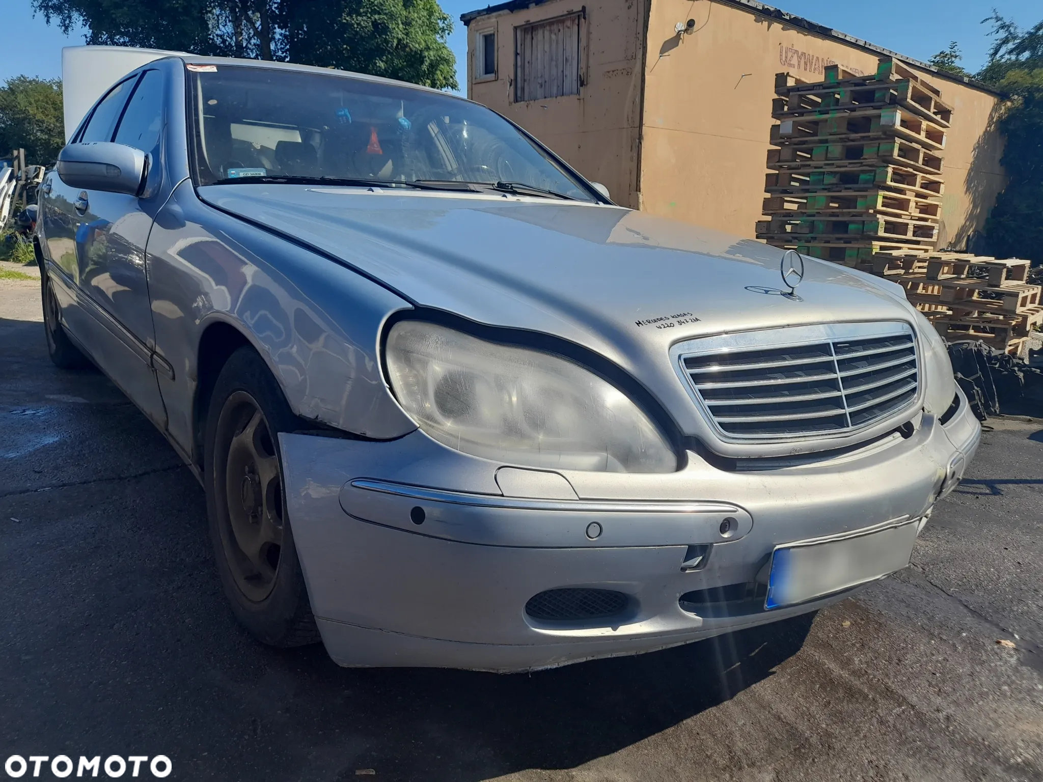 MERCEDES KLASA S W220 MASKA POKRYWA SILNIKA 347 - 21