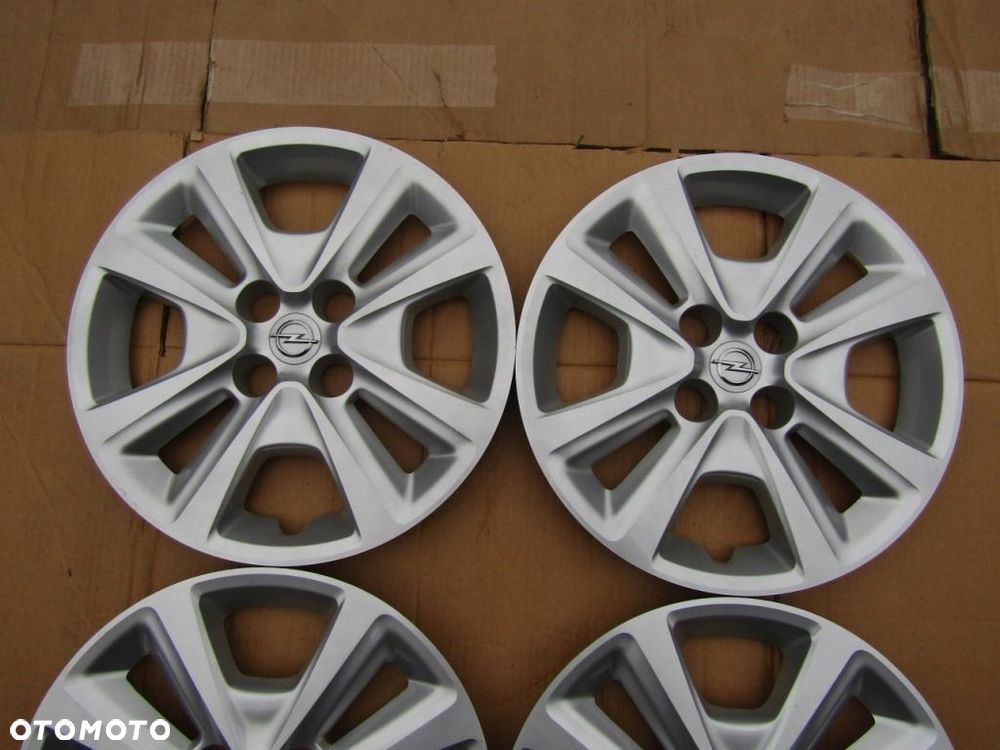 4x Kołpaki Strukturalne 15 Opel Corsa D E Adam Meriva Karl 4x100 / oryginał - 5