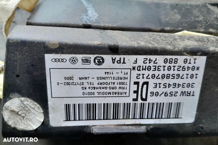 Airbag cortina dreapta 1T0880742F 1T0880742F Volkswagen VW Touran 1 [ - 5