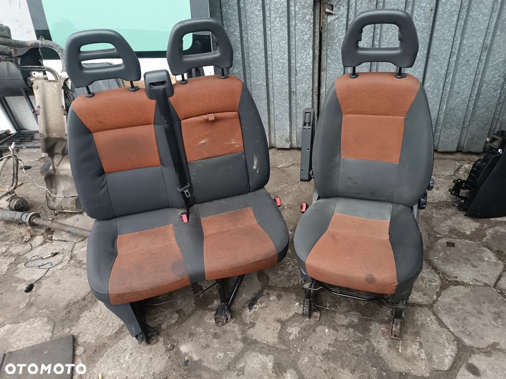 FIAT DUCATO BOXER JUMPER 06-14 KOMPLET FOTELI PRZÓD LEWY KIEROWCY PASAŻERA - 1