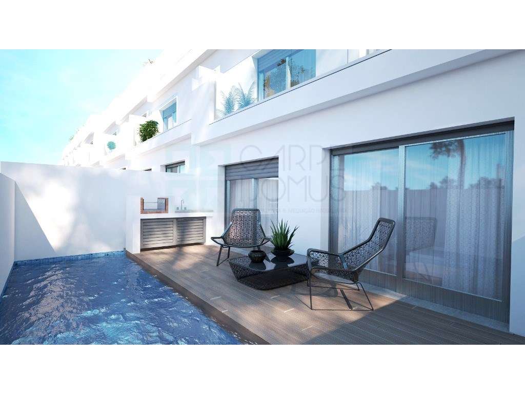 Nova moradia T3 com amplos terraços e piscina privada, na Fuseta, A... - Grande imagem: 2/35