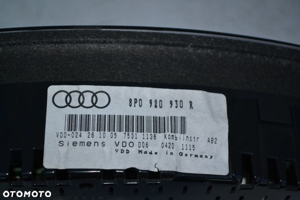 AUDI A3 8P 04-08 LICZNIK ZEGAR EUROPA 8P0920930R - 3