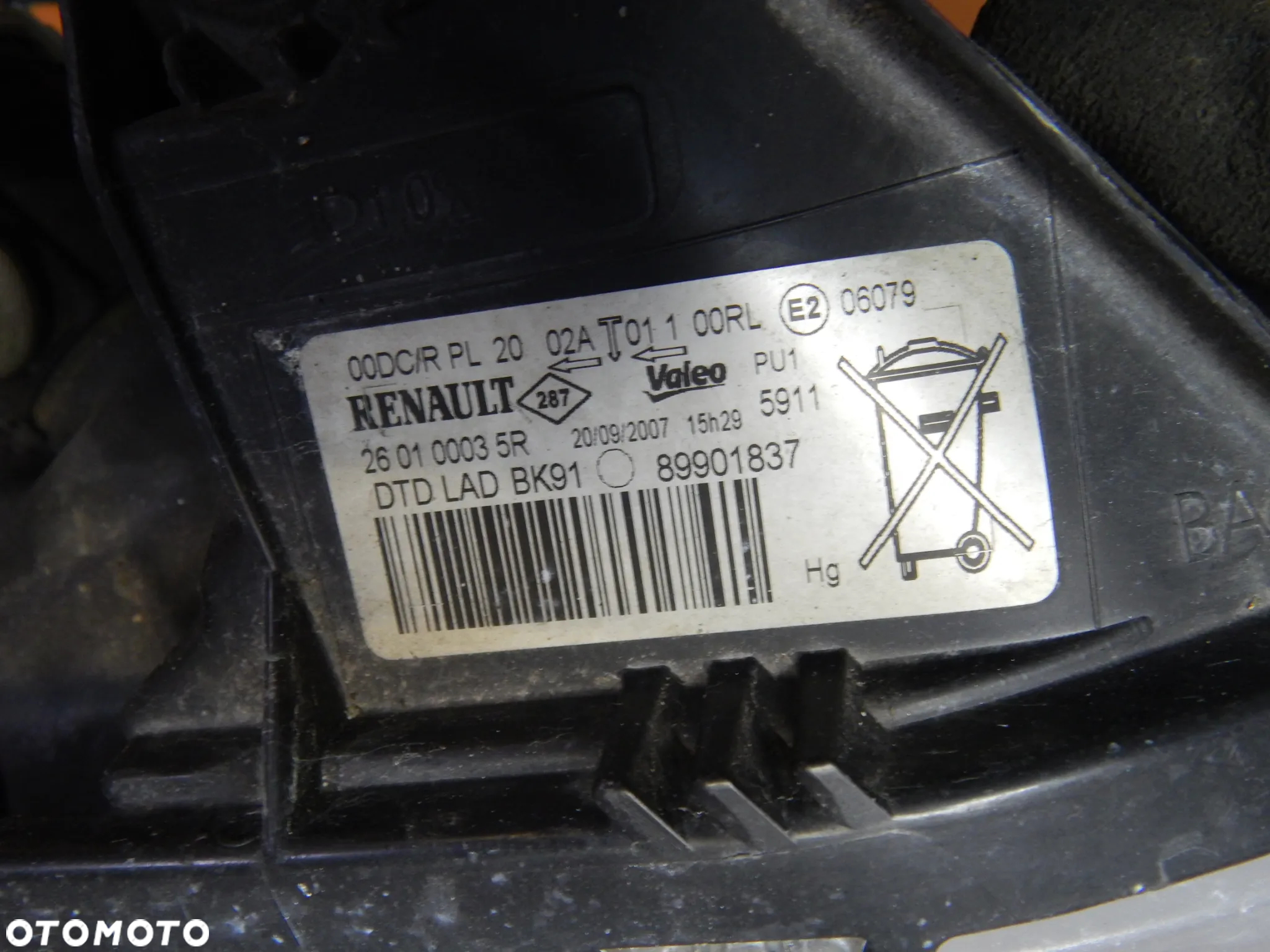 Lampa prawy przód Xenon Renault Laguna III 07-17 kompletna Łuków części - 3