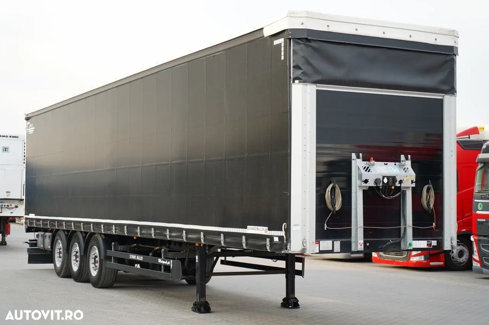 Schwarzmuller CORTINĂ / STANDARD / ACOPERIȘ RIDICAT / AXĂ RIDICATĂ / SAF - 8