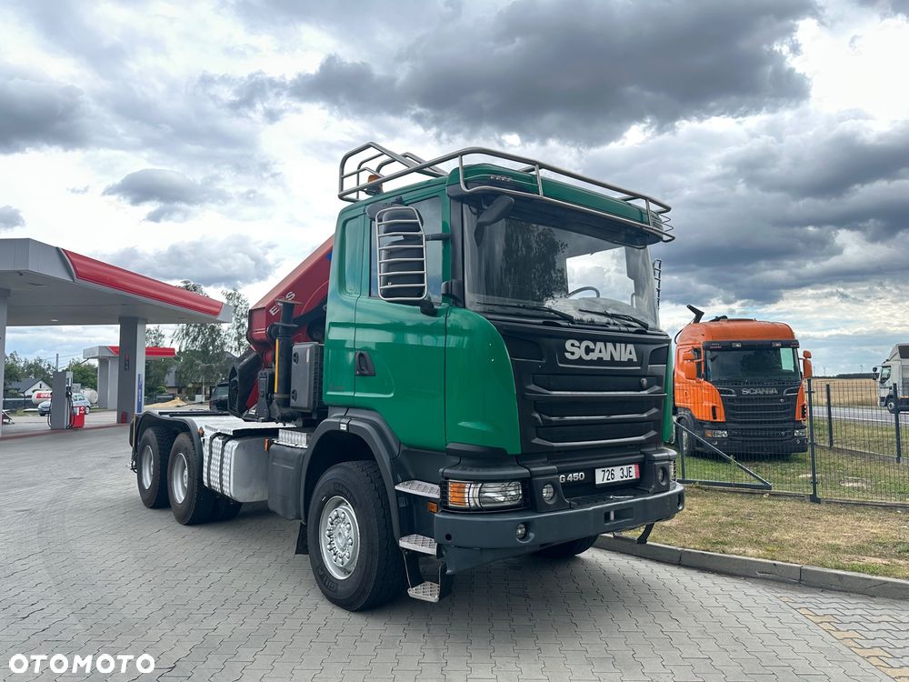 Scania G450 6x6 do energetyki 2015r słupów ciągnik specjalny Hds żuraw - 14