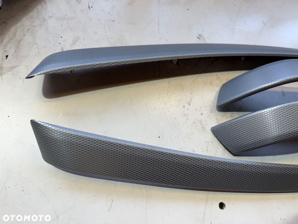 Dekory listwy boczków e90 e91 aluminium Carbon metalowy - 4