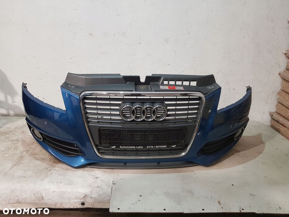 zderzak przód przedni audi a3 8p ii lift 08 rok s-line lx5v kompletny - 1