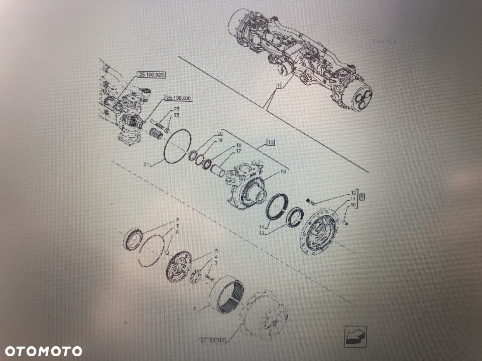 CASE OPTUM 270 PRZEDNIA OŚ-KOŁO ZĘBATE KORONOWE/CZĘŚĆ 47489644/CASE OPTUM 250 270 300 - 1