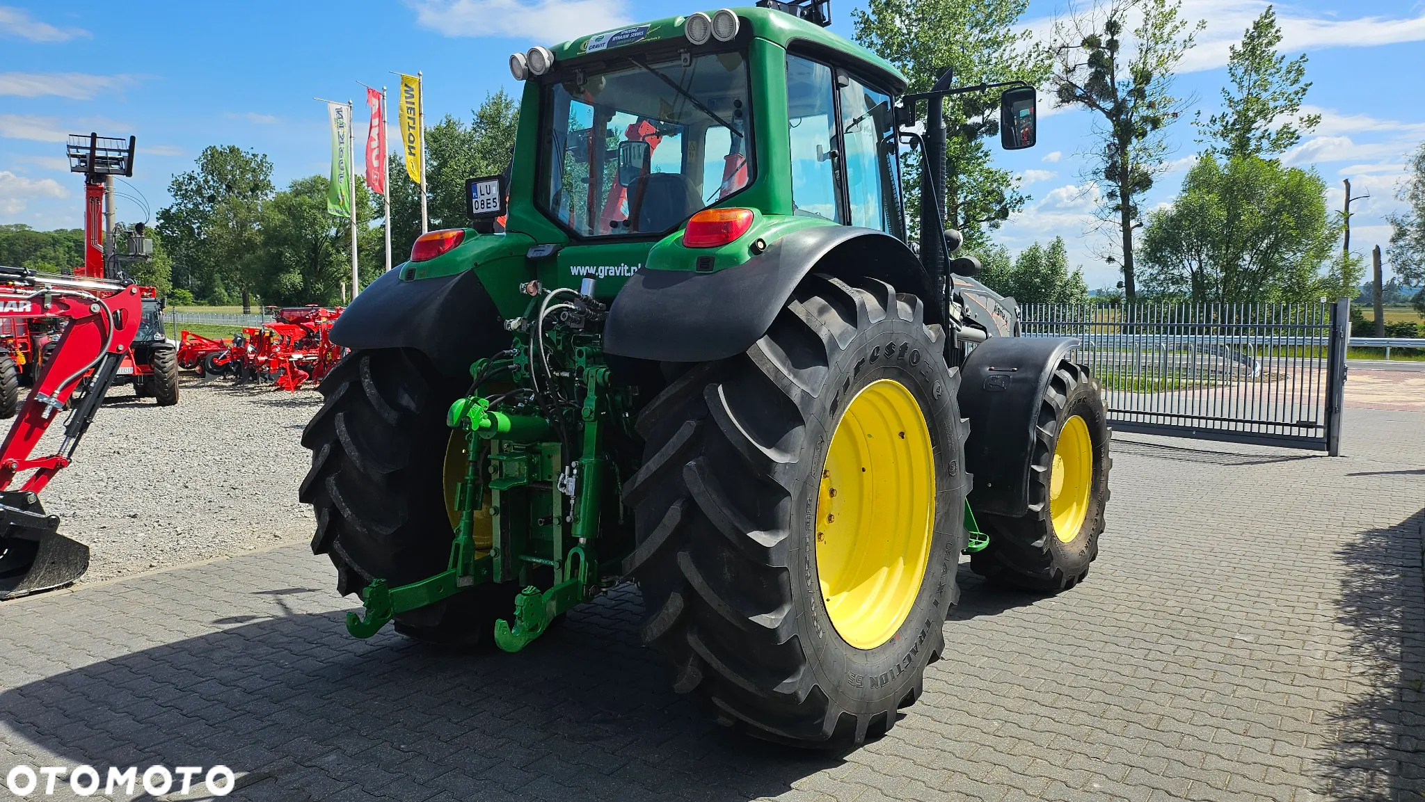 John Deere JD 6830 Premium + ładowacz, 6 cyl, nowe opony, pneumatyka, stan bdb! - 12