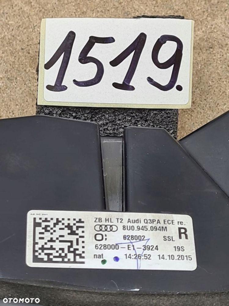 AUDI Q3 8U LIFT LAMPA PRAWA TYLNA TYŁ PRAWY W KLAPĘ TYLNA 8U0945094M - 12