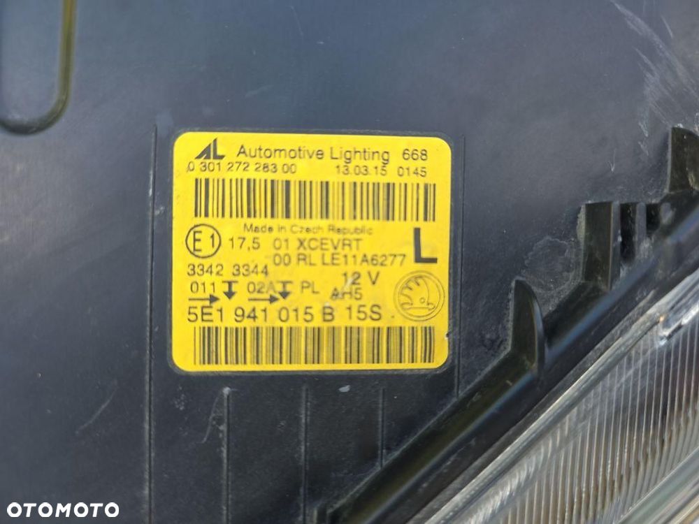 SKODA OCTAVIA 3 III 5E1 Lampa lewa przód Bi-Xenon Dynamic Led 5E1941015B - 9